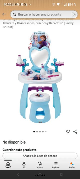 Tocador infantil Frozen