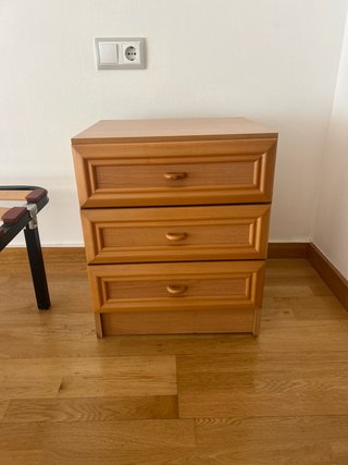 Pack 2 Mesitas de Noche Cajoneras Madera