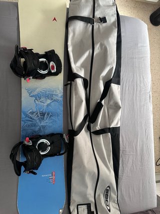 Tabla Snowboard con Fijaciones