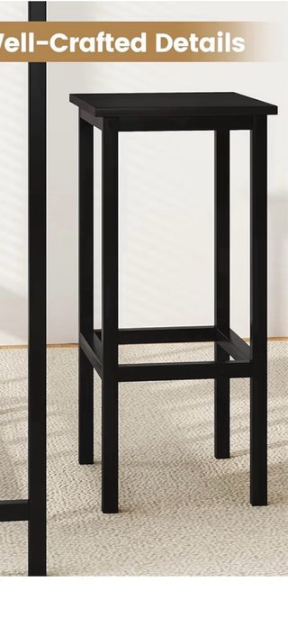 Taburete alto con reposapiés