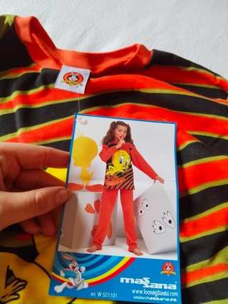 Pijama infantil Tweety naranja