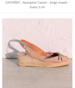 Alpargatas Castañer beige rosado