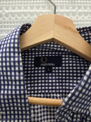 Camisa Fred Perry Cuadros Azul Talla L