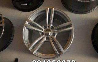 OFERTA - 4 LLANTAS BMW LOOK M4 PLATA Y PULIDA 18