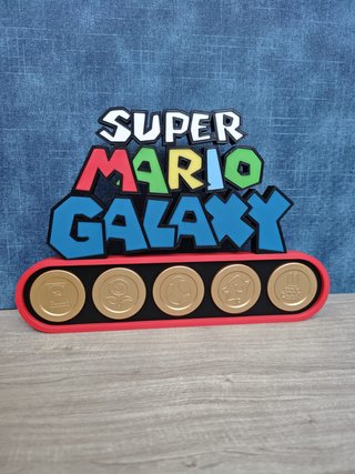 Expositor Monedas Mario Galaxy McDonald's