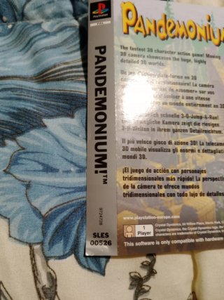 Carcasa trasera Pandemonium PlayStation 1