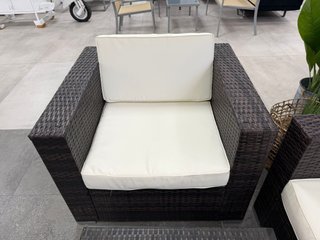 Chollo! Conjunto Terraza Ratán Marrón y Beige