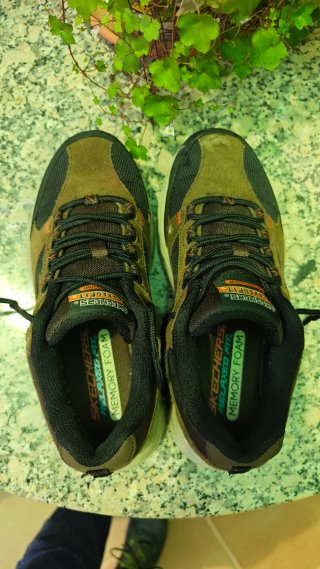 Zapatillas Trekking Skechers Hombre Marrón/Verde