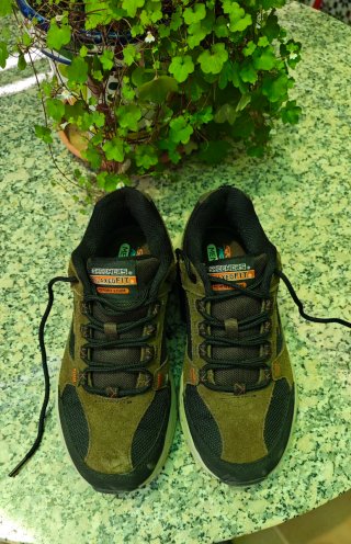 Zapatillas Trekking Skechers Hombre Marrón/Verde