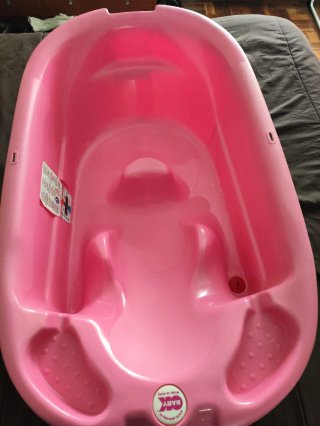 Bañera bebé rosa  90cm X 52cm
