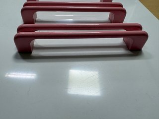 Lote de 10 Tiradores Vintage Rosa Metal
