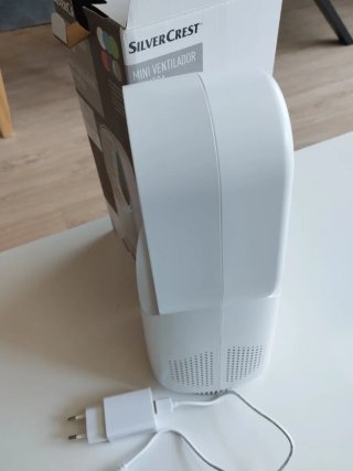 Mini ventilador sin aspas blanco