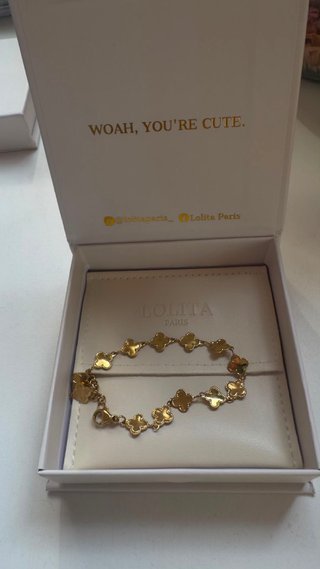Pulsera y pendientes Lolita Paris dorados