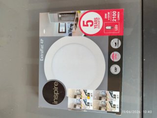 Foco LED Circular Empotrable Blanco