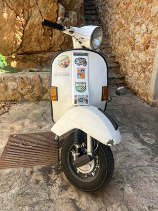 Vespa PX 200 E Blanca