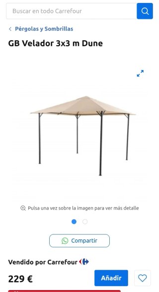 Cenador Dune 3x3m Arena