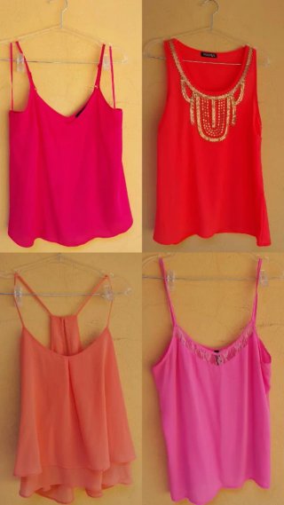 Conjunto 4 Tops Verano Talla M