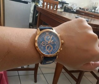 Orologio LIGE Uomo Blu e Oro