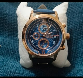 Orologio LIGE Uomo Blu e Oro