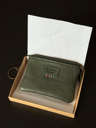 Monedero Billetero Piel Polo Sur Verde