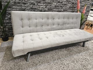 Sofá cama 2 plazas gris terciopelo