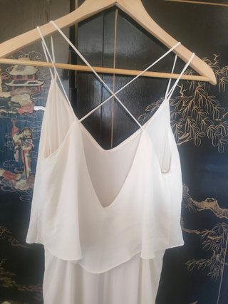 Vestido fiesta blanco Zara