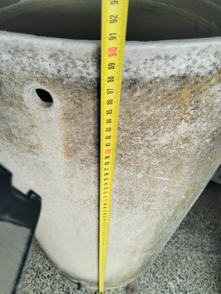Dos depósitos de agua de hormigón