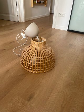Lámpara techo Ikea Gottorp bambú gris
