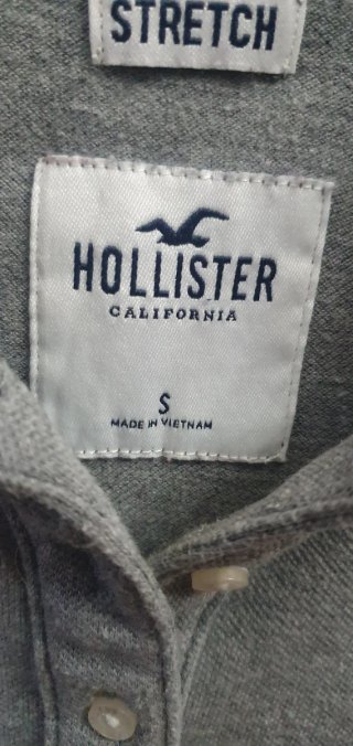 Polo Hollister Gris Talla S
