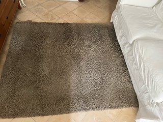 Alfombra IKEA beige pelo medio