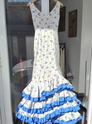 Traje Flamenca Talla 34/36 Floral