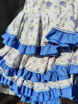 Traje Flamenca Talla 34/36 Floral