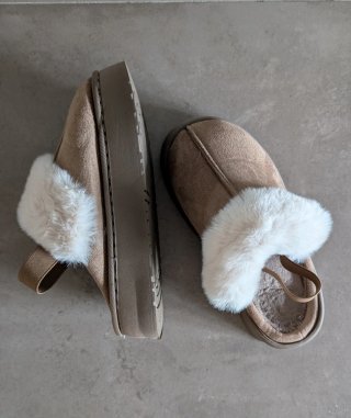 scarpe invernali sabot con pelo taglia 40/41