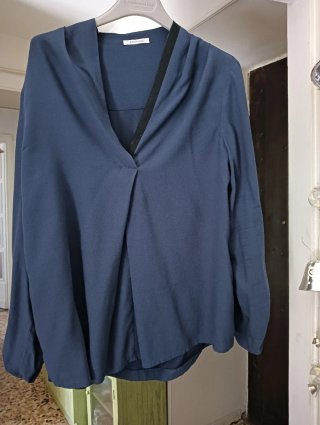 Blusa Promod blu 100% viscosa