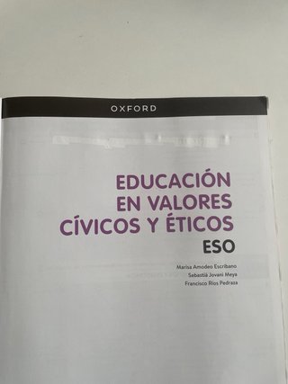 Educación en Valores Cívicos y Éticos ESO. Libr...