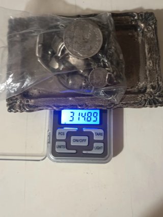 Joyería Plata + 5 Monedas Oro 8K más boli. 925