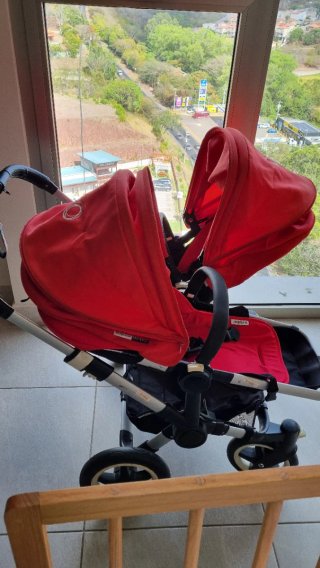 Carrito Gemelar Bugaboo Rojo