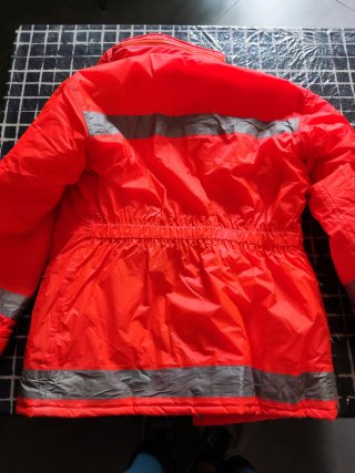 Chaquetón de trabajo naranja con reflectantes