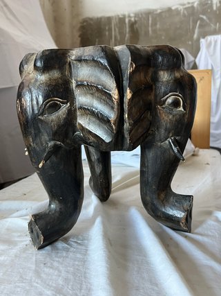¡OFERTA! MESA AUXILIAR ELEFANTES AFRICANA