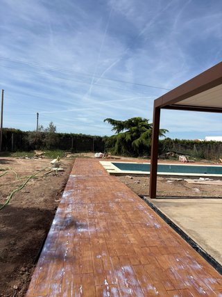 Pavimento impreso para exteriores
