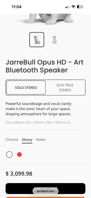Altavoz Jarre Bull Opus HD Bluetooth Blanco
