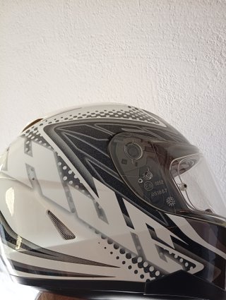 Casco Moto HJC IS-17 Blanco Talla M