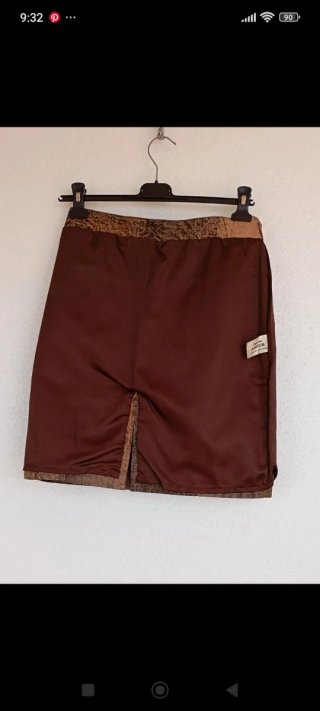 Minifalda Piel Vintage Mujer T-44