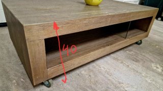 Mesa baja de madera para centro salón o TV