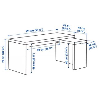 Escritorio Ikea Malm Blanco