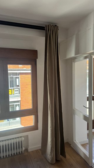 Cortinas opacas beige Annakajsa