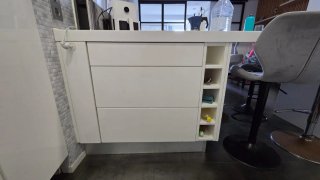 Cocina blanca modular