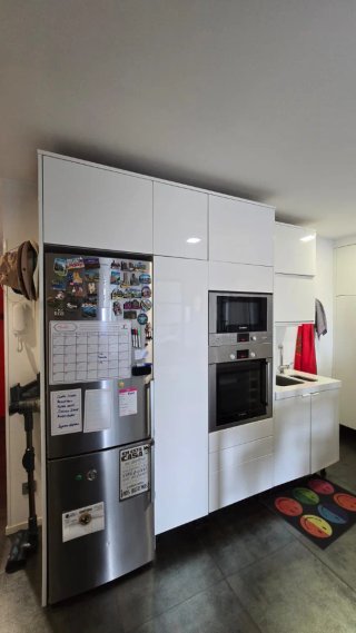 Cocina blanca modular