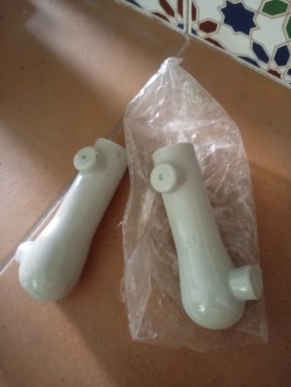 Protectores Patillas Vespa color crema
