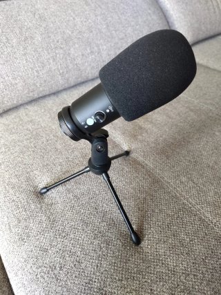 Micrófono Condensador USB Negro